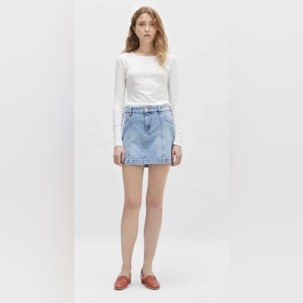 Isabel Marant Etoile Candice Denim Skirt 40 US 8 Classic French Girl Jean